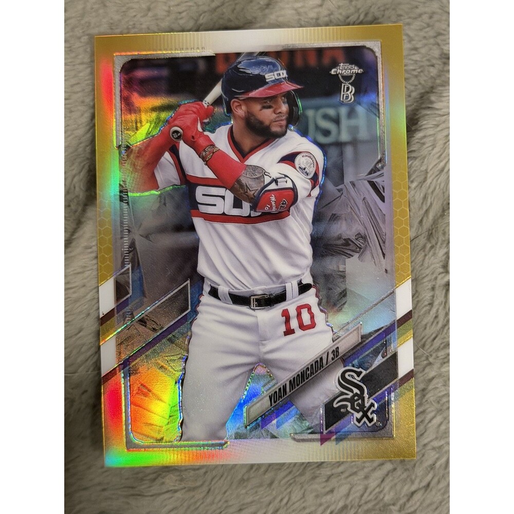 2021 Topps Chrome Ben Baller Edition - Yoan Moncada #186 Gold Refractor /50